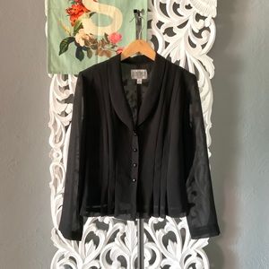 Julian Taylor | vintage pleated front blouse sz 10